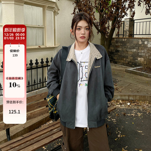 外套大码 韩里韩气 胖mm显瘦独特漂亮超好看夹克上衣潮 女款 早秋季