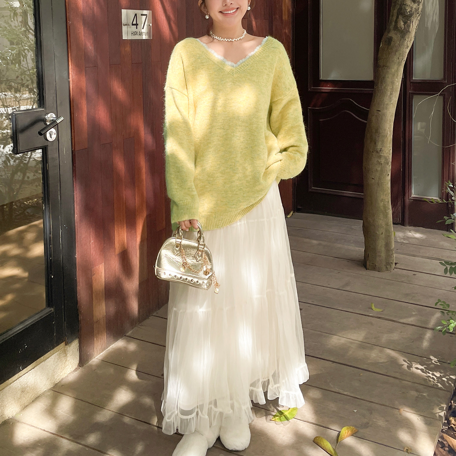 小草家微胖定制早春绝美巨好看的半身裙女大码高级感显瘦裙子纱裙