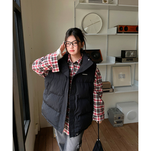 大码女装超好看洋气独特别致马甲女款2024新款秋冬季韩系棉服外套