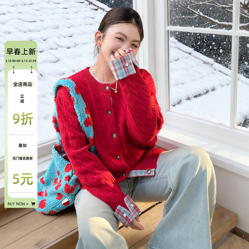 大码胖mm巨好看假两件毛衣女春秋季高知穿搭高级感显瘦针织衫上衣