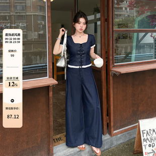 女装 胖mm大码 2025新款 套装 超好看精致两件套 减龄洋气休闲时尚 夏装