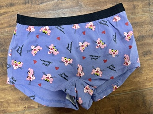 pink 可爱 岛国订单 panther粉红豹 1.6 纯棉 女生平角内裤