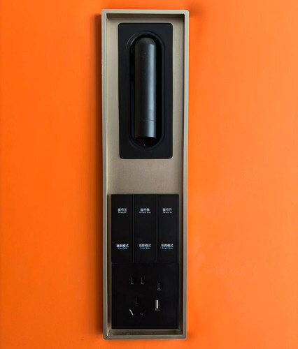 酒店家装软包床屏床头开关插座铝合金一体成型装饰框阅读灯