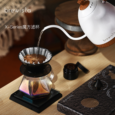Brewista 磁吸滴滤块化组合手冲咖啡器具魔方滤杯蛋糕V60过滤器