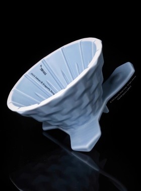 新品 CT62山文带座版 滴漏式手冲滤杯（浅蓝色）62度角流速快