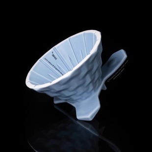 新品 CT62山文带座版 滴漏式手冲滤杯(浅蓝色)62度角流速快