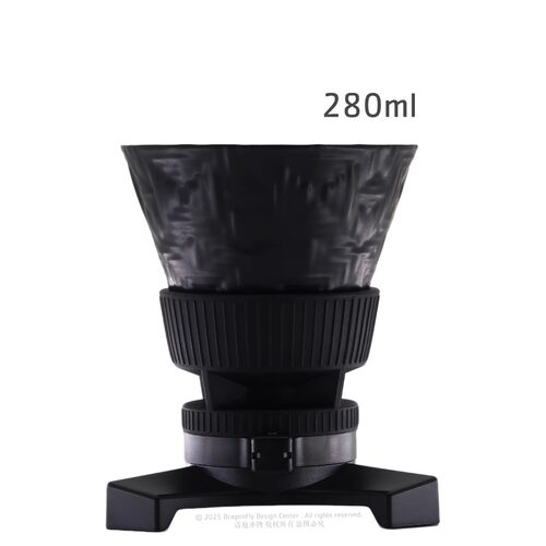 新品 三旋空 玄武平底任意杯 280ml/390ml 手冲咖啡平底开关滤杯
