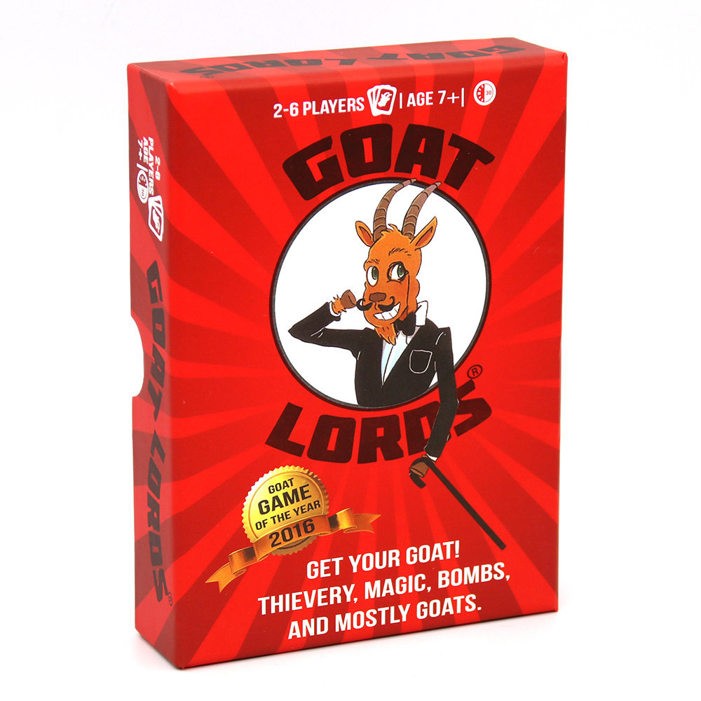 包邮goat lords game 全英文山羊勋爵家庭亲子休闲聚会卡牌爆炸猫