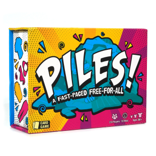 英文版叠衣游戏 piles！a fast-paced free-for-all 亲子益智卡牌
