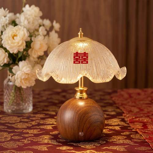 复古新婚床头长明灯一对触摸开关