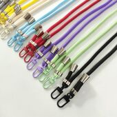 ins风简约手机斜挎绳女包背带圆形编织尼龙可调节挂脖绳网红男女