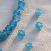 尼泊尔复古diy配件进口哑光瓜珠废土风编绳材料琉璃散珠