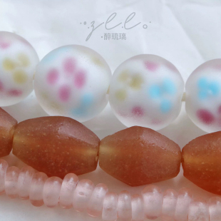 进口手工琉璃尼泊尔外贸珠手绘diy原材料散珠