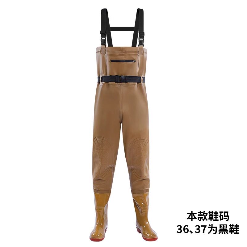 下水裤雨裤 加厚pvc 水裤鞋一体连体防水服赶海装备