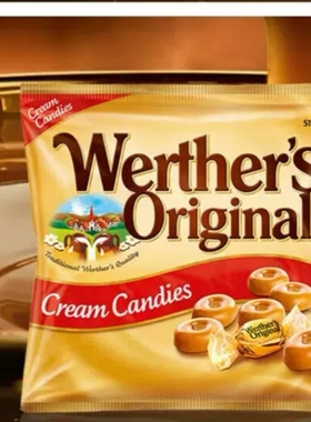 德国进口Werther Original黄油经典太妃硬糖奶香浓郁喜糖年货90克