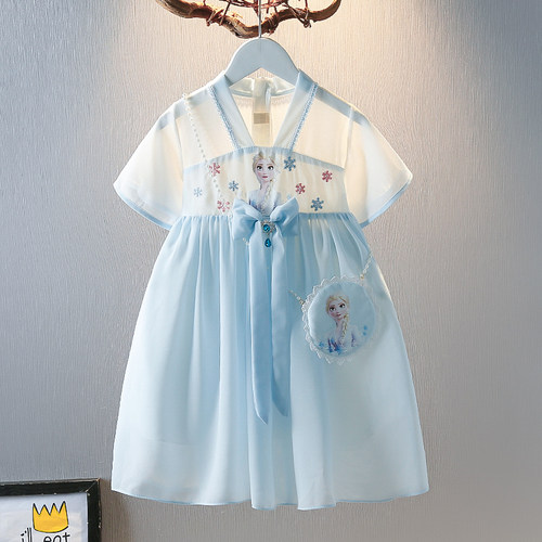 女童短袖韩版夏季汉服公主裙