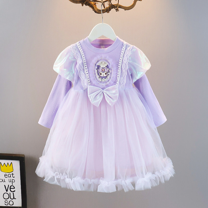 童装女童库洛米连衣裙2024春装新款宝宝洋气加厚儿童公主礼服裙子,童装/婴儿装/亲子装,连衣裙,淘宝优惠券,粉丝福利购,淘宝优惠卷