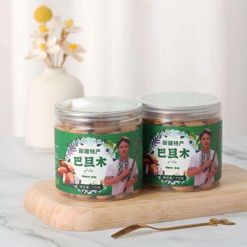 于阗驼铃纸皮巴旦木170g新疆特产手剥薄壳坚果炒货休闲零食包邮 - 封面