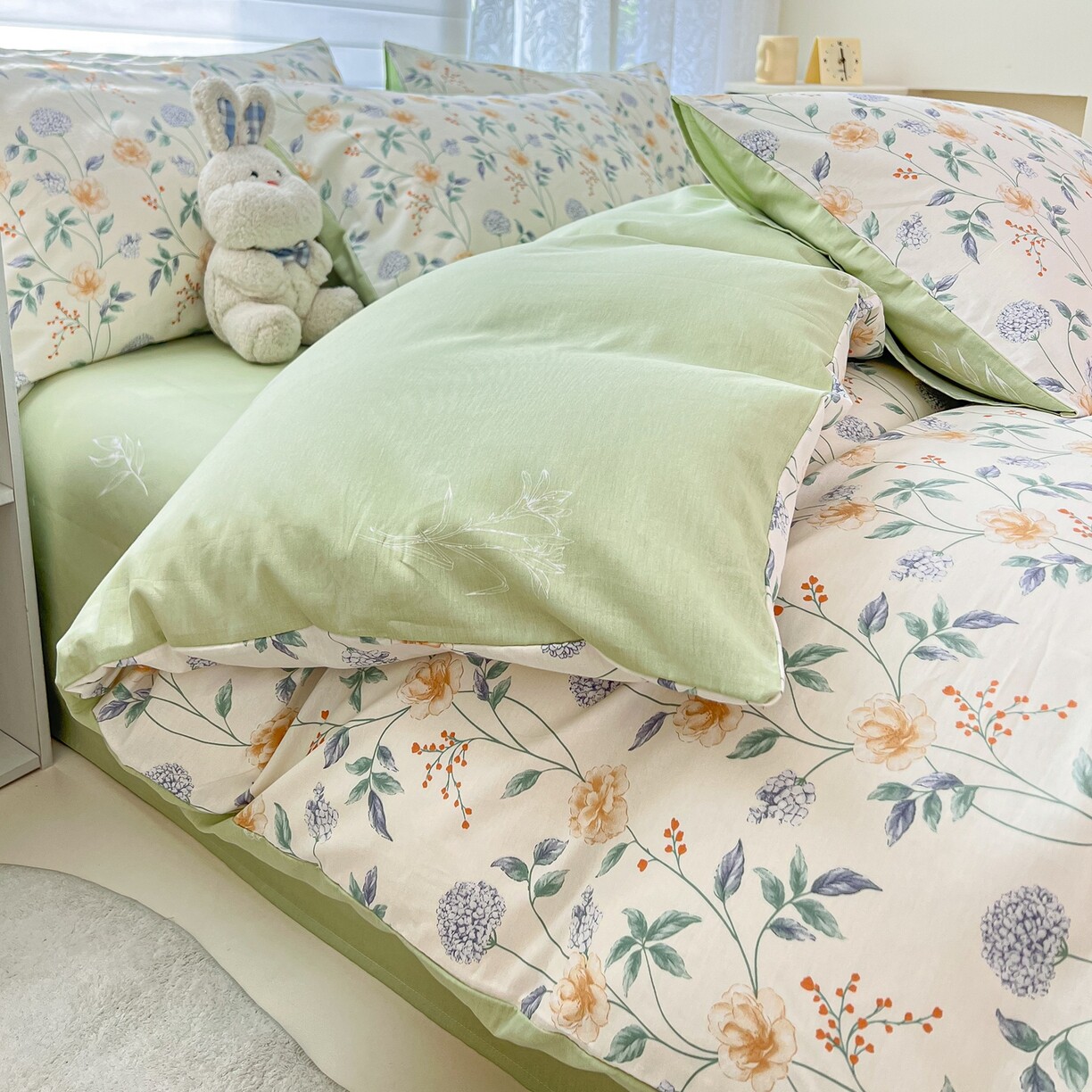 特价全棉三四件套小清新田园碎花学生宿舍纯棉床单被套床上用品