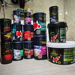 可丽爱血鹦鹉鱼食七彩神仙锦鲤龙鱼饲料蝴蝶鲤慈鲷鱼粮小型鱼饲料