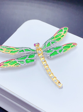 925银三色吊坠空托椭圆形