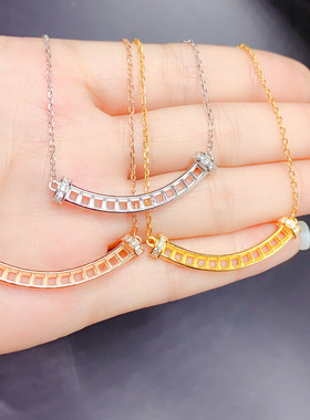 925银三色吊坠空托正方形