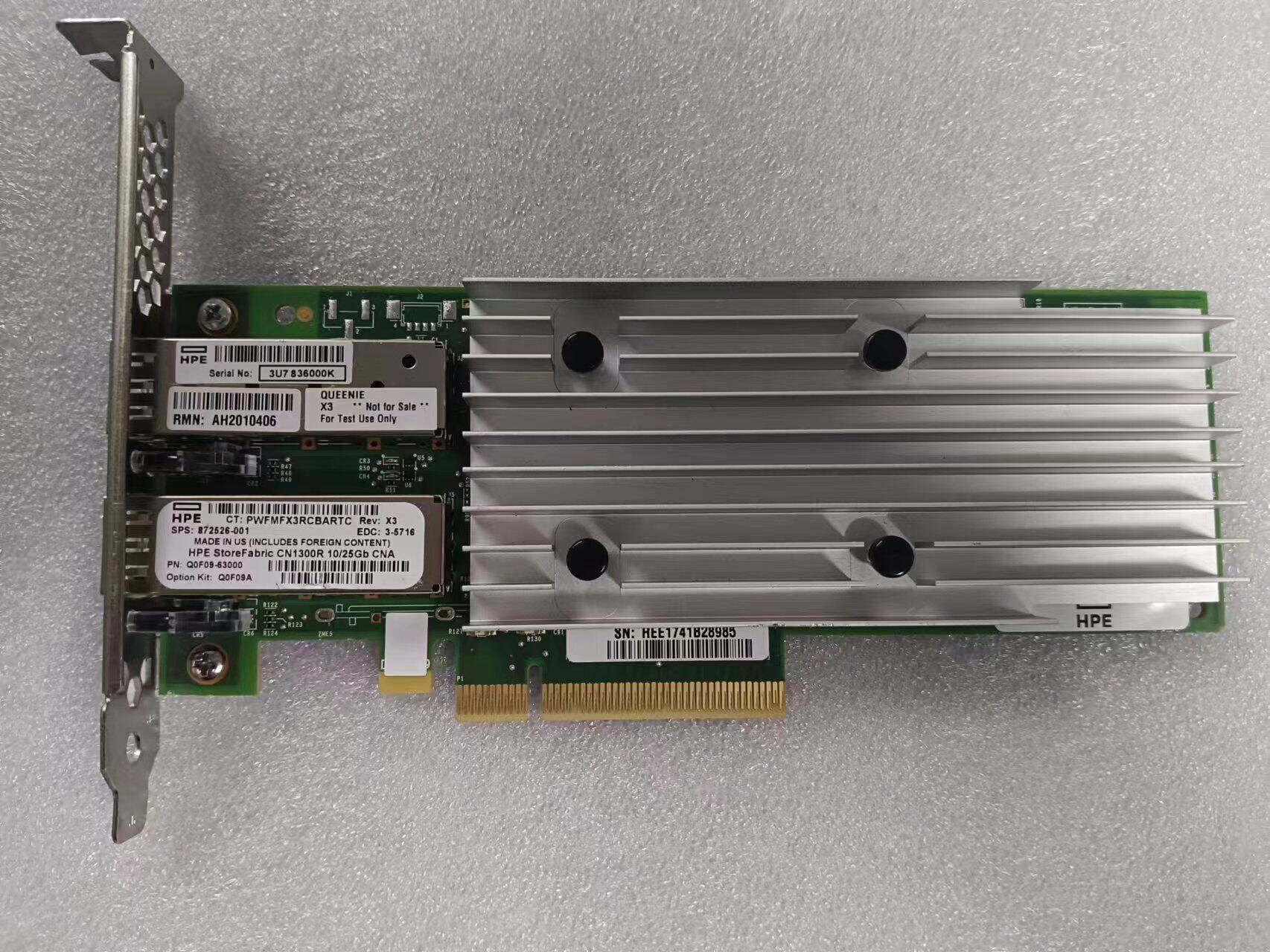 全新HPE Q0F09A CN1300R 25Gb网卡 QL41262HLCU-HP 872526-001