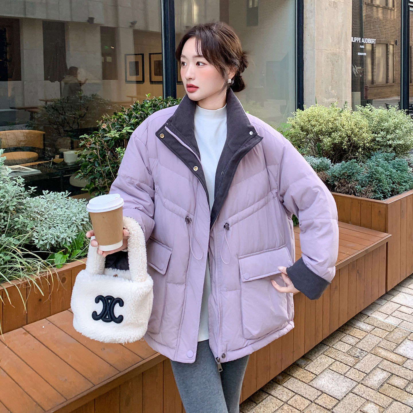 2025冬装新品羽绒服50绒大货已出C335P225K388,女装短外套,2C103