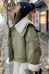 2025冬装主推两色毛内胆派克服2645P195K298图片
