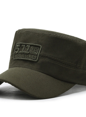 帽子男士秋冬鸭舌帽潮遮阳防晒帽户外太阳短檐刺绣纯棉棒球平顶帽