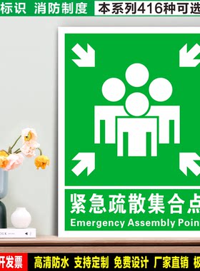 防水防晒安全标识乐卡预防事故