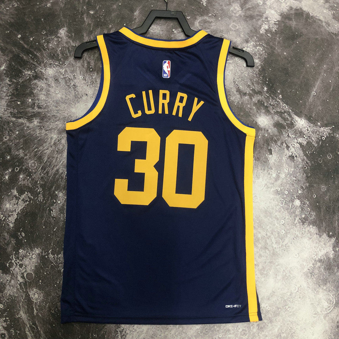 22-23新赛季勇士队30号库里球衣 stephen curry热压篮球服 宣告版