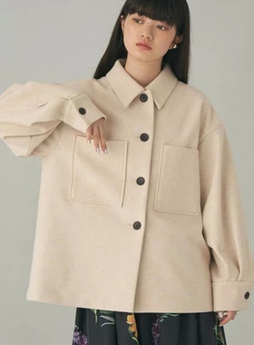 出口日本原单emml仿羊毛宽松休闲外套