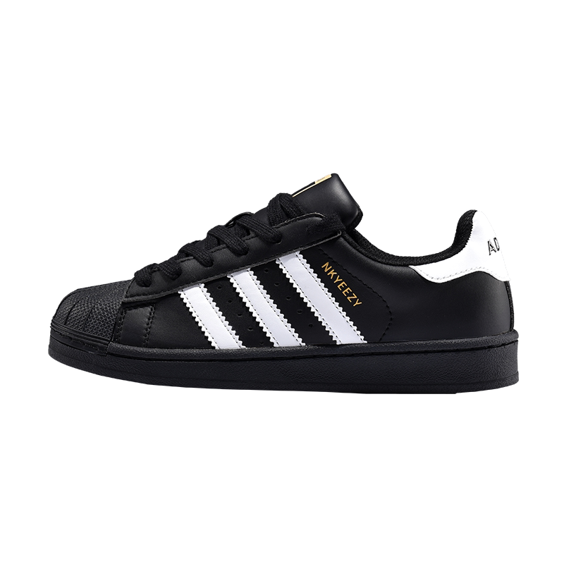 贝壳头黑色金标男款官网正品情侣休闲厚底板鞋男女款百搭运动鞋子