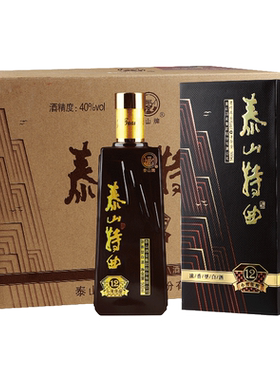 浓香型白酒整箱泰山特曲