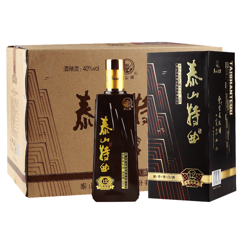 浓香型白酒整箱泰山特曲