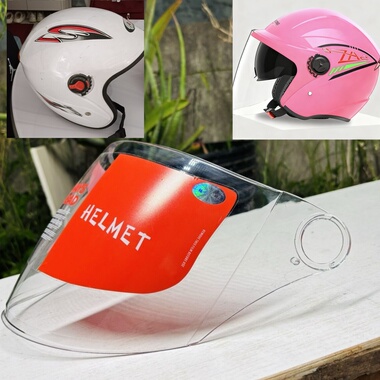 Andiya头盔风挡面罩玻璃46 46.5cm高清防刮