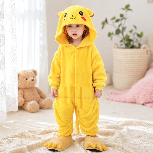 万圣节儿童服装皮卡丘cos服亲子5