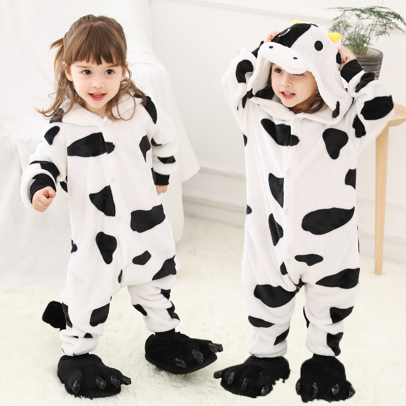 儿童奶牛演出服幼儿园卡通动物服