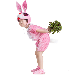六一儿童表演服装幼儿园亲子舞蹈服小兔子话剧表演服动物装扮女夏