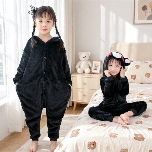 万圣节儿童服装熊本熊cos服黑熊6
