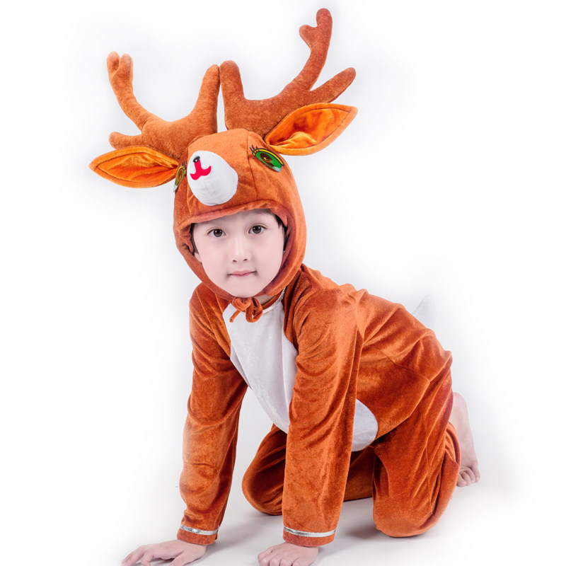 圣诞儿童服装驯鹿演出服幼儿小鹿