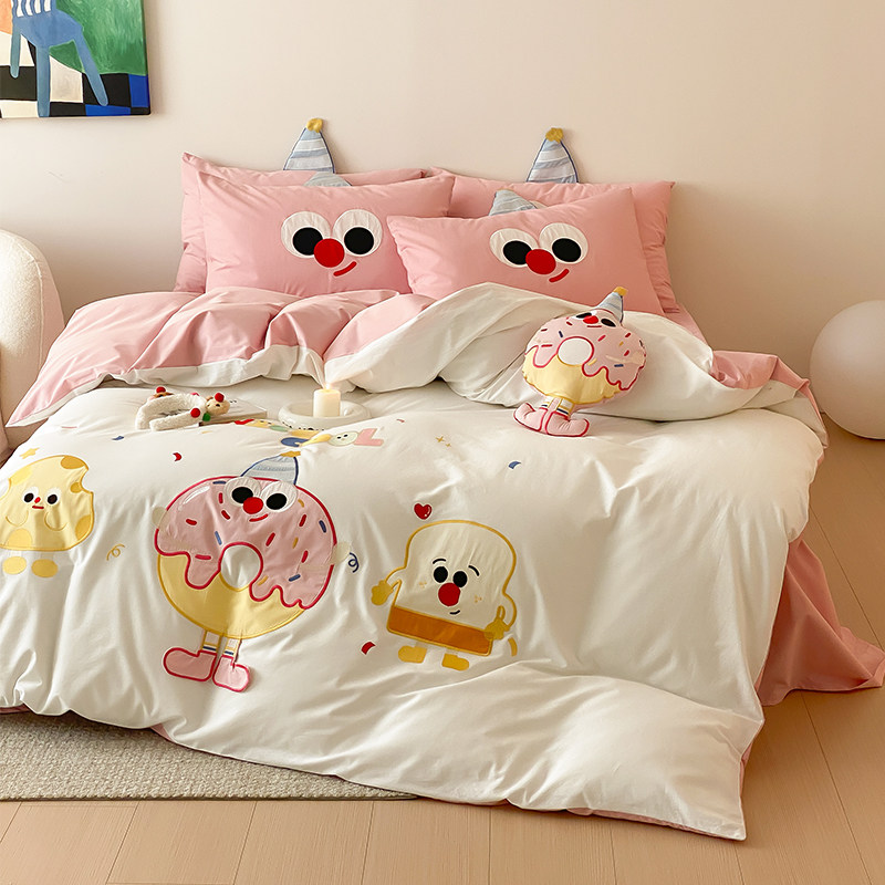 送抱枕！宿舍三件套全棉床上用品