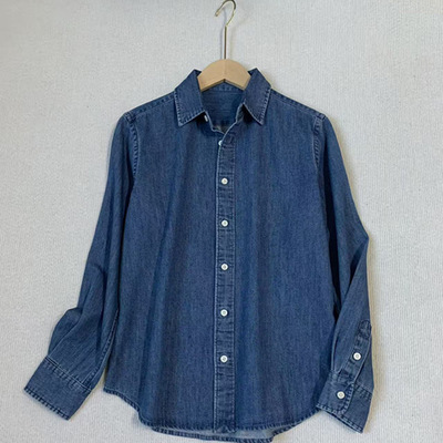 高品质通勤百搭软牛仔秋冬女衬衫