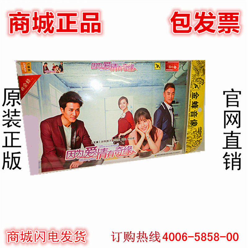 42集电视剧 因为爱情有奇缘DVD赵韩樱子 彭冠英 经济简装7DVD碟