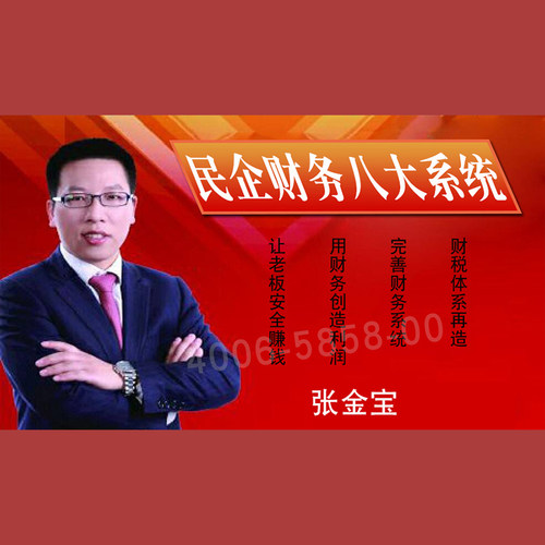 正版包票  张金宝 民企财务八大系统 视频课程非DVD