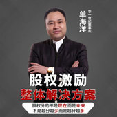 股权激励整体解决方案单海洋网路视频课程非DVD 前沿6.4