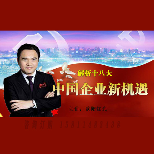 正版包票  欧阳红武 解析十八大 中国企业新机遇 视频课程非DVD