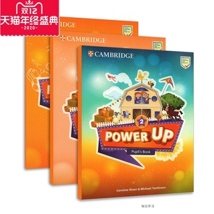 正版知豆剑桥新版少儿英语教材Power Up 2级别学生和练习册3本套