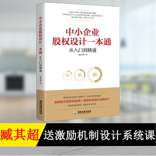 中小企业股权设计一本通 企业管理经营书籍 股权激励与股权结构设计专家臧其超著